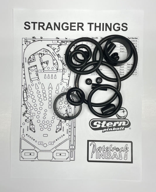 Stern Netflix Stanger Things | Pro | Premium | Limited Edition Pinball Machine Rubber Ring Kit