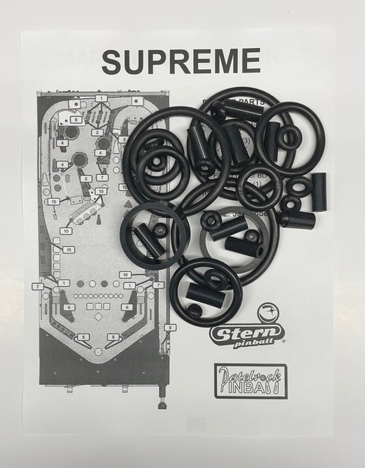 Stern Supreme Pinball Machine Rubber Ring Kit