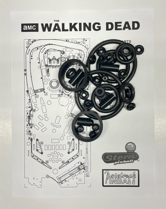 Stern The Walking Dead Pro | Premium | Limited Edition Pinball Machine Rubber Ring Kit