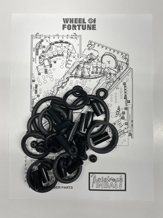 Stern Wheel of Fortune Pinball Machine Rubber Ring Kit
