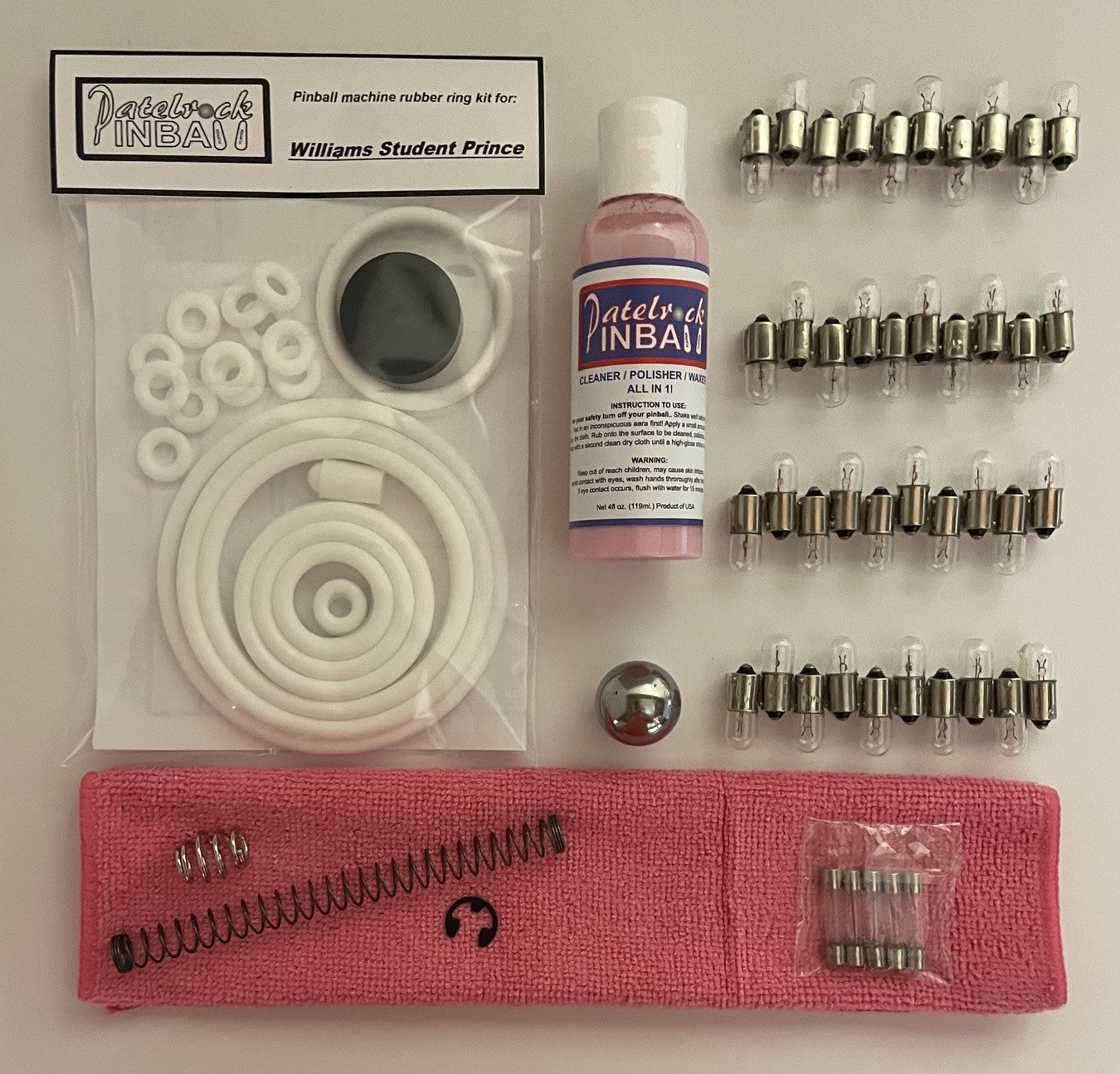 Williams Student Prince Pinball Machine Maintenance Kit