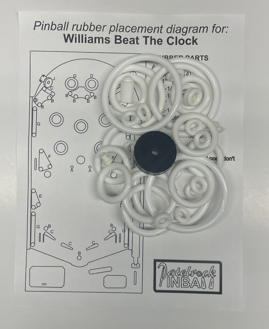 Williams Beat the Clock Pinball Machine Rubber Ring Kit