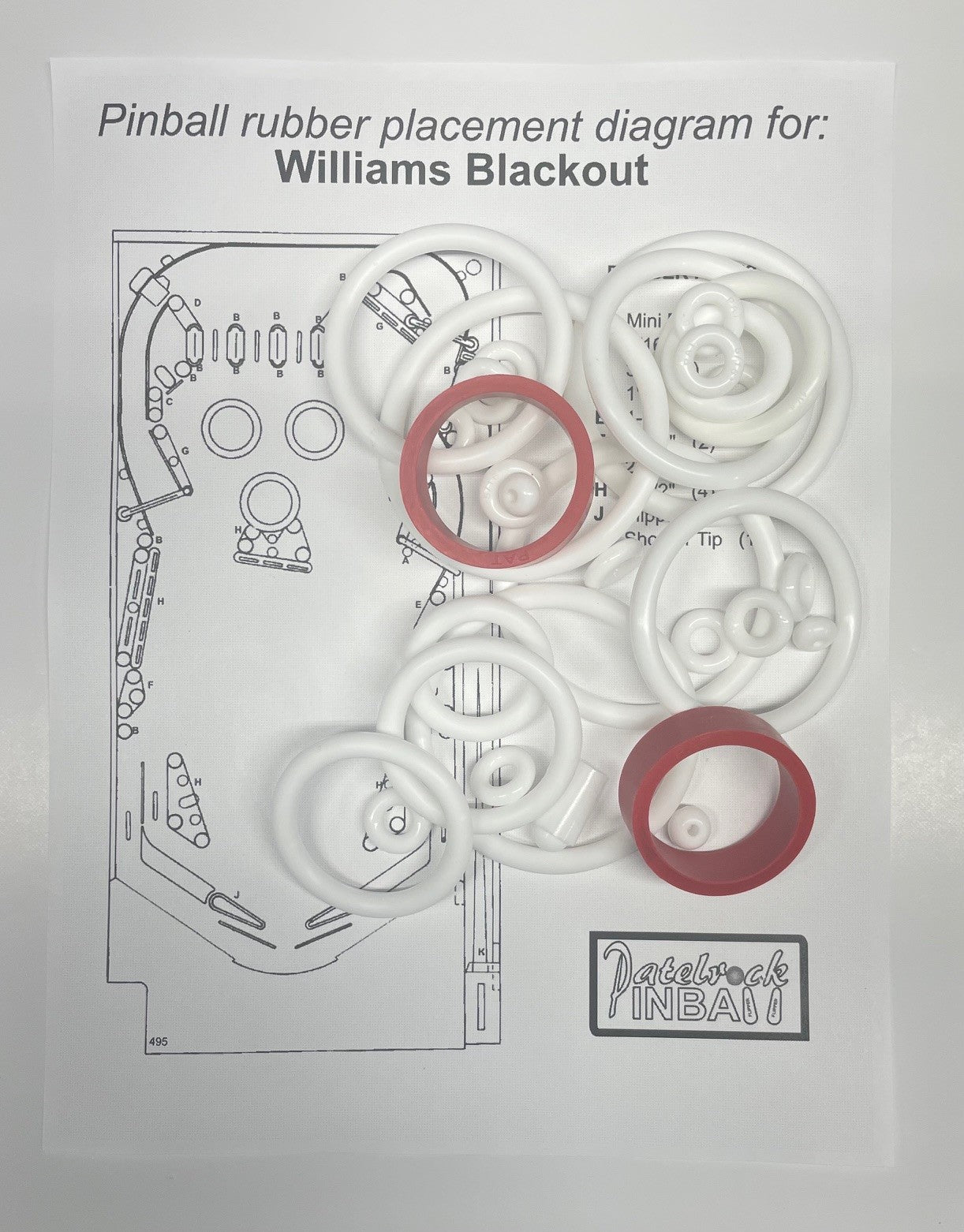Williams Blackout Pinball Machine Maintenance Kit