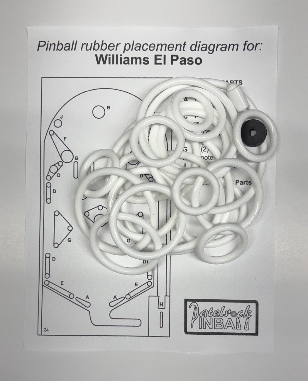 Williams El Paso Pinball Machine Rubber Ring Kit