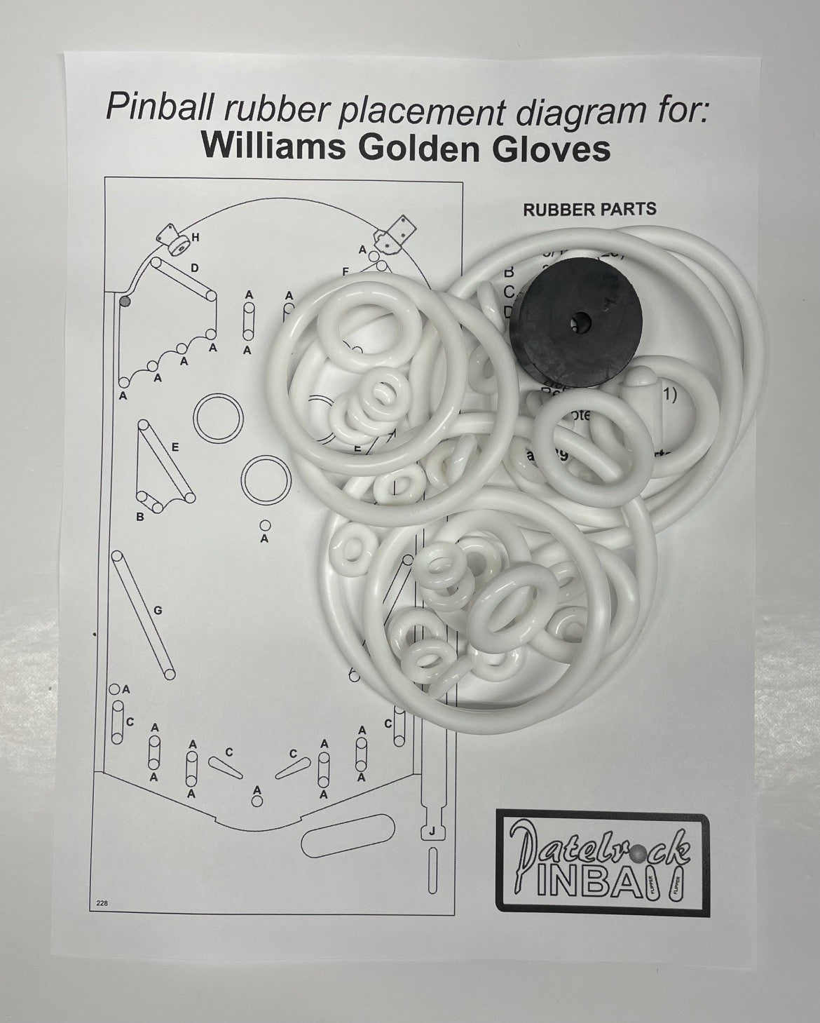 Williams Golden Gloves Pinball Machine Maintenance Kit