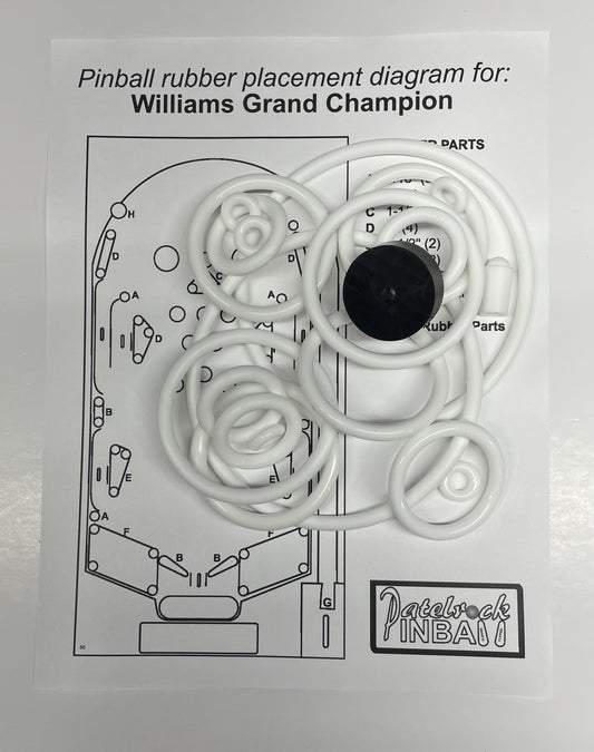 Williams Grand Champion Pinball Machine Rubber Ring Kit