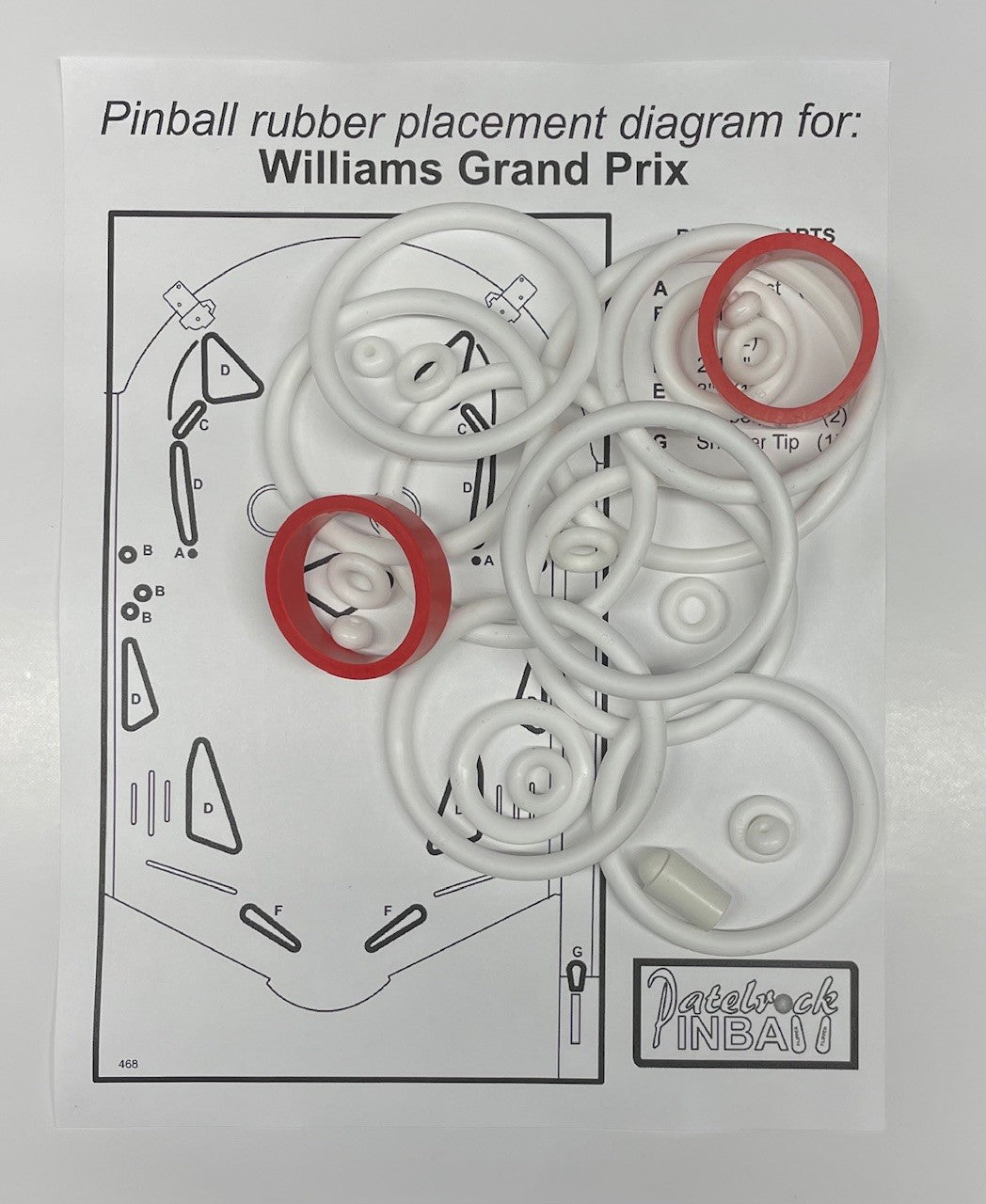 Williams Grand Prix Pinball Machine Maintenance Kit