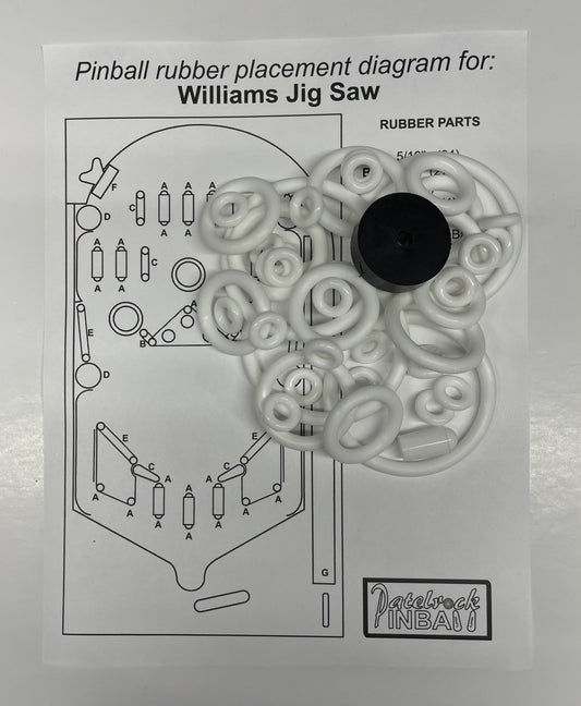 Williams Jig Saw Pinball Machine Rubber Ring Kit