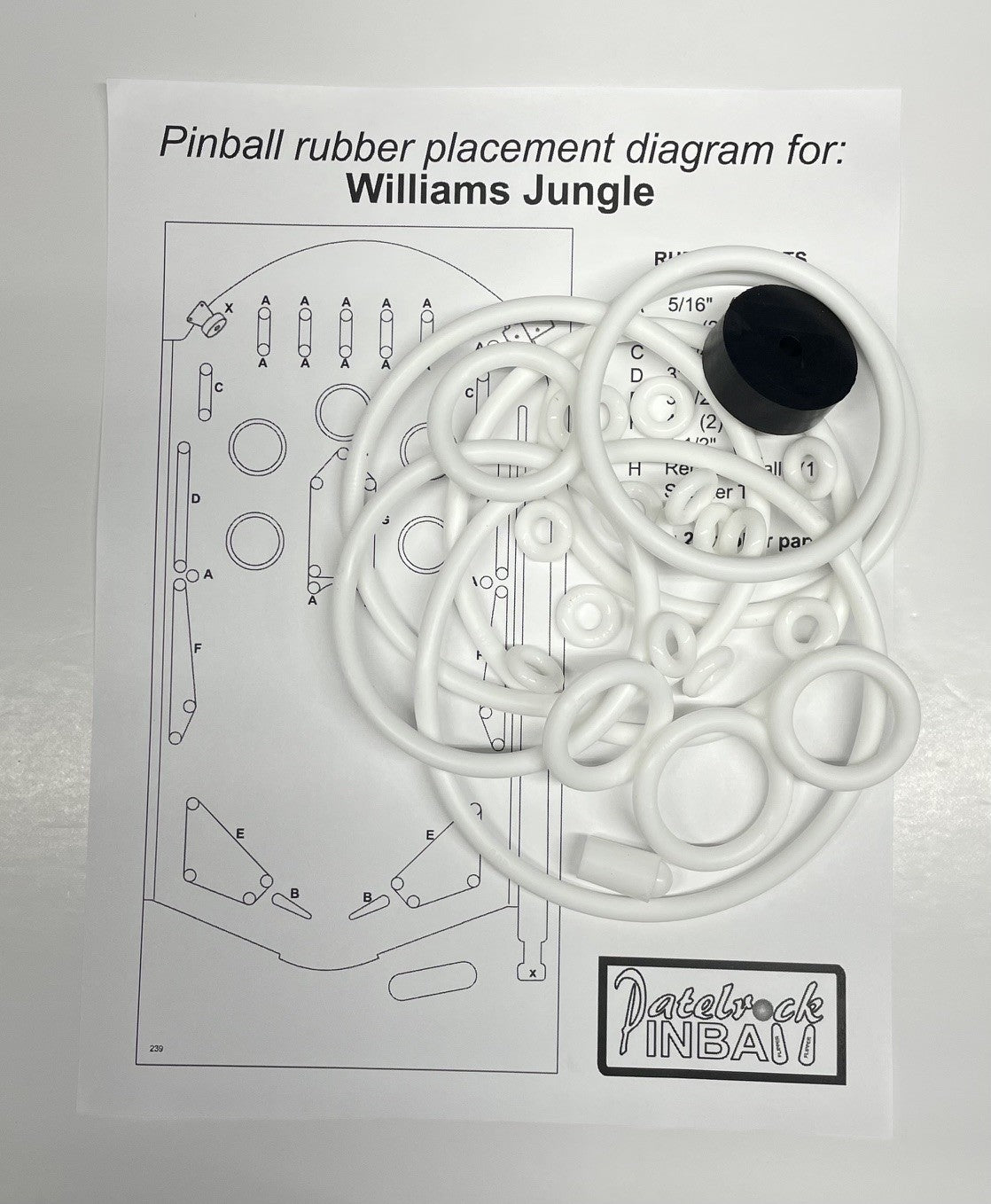 Williams Jungle Pinball Machine Maintenance Kit