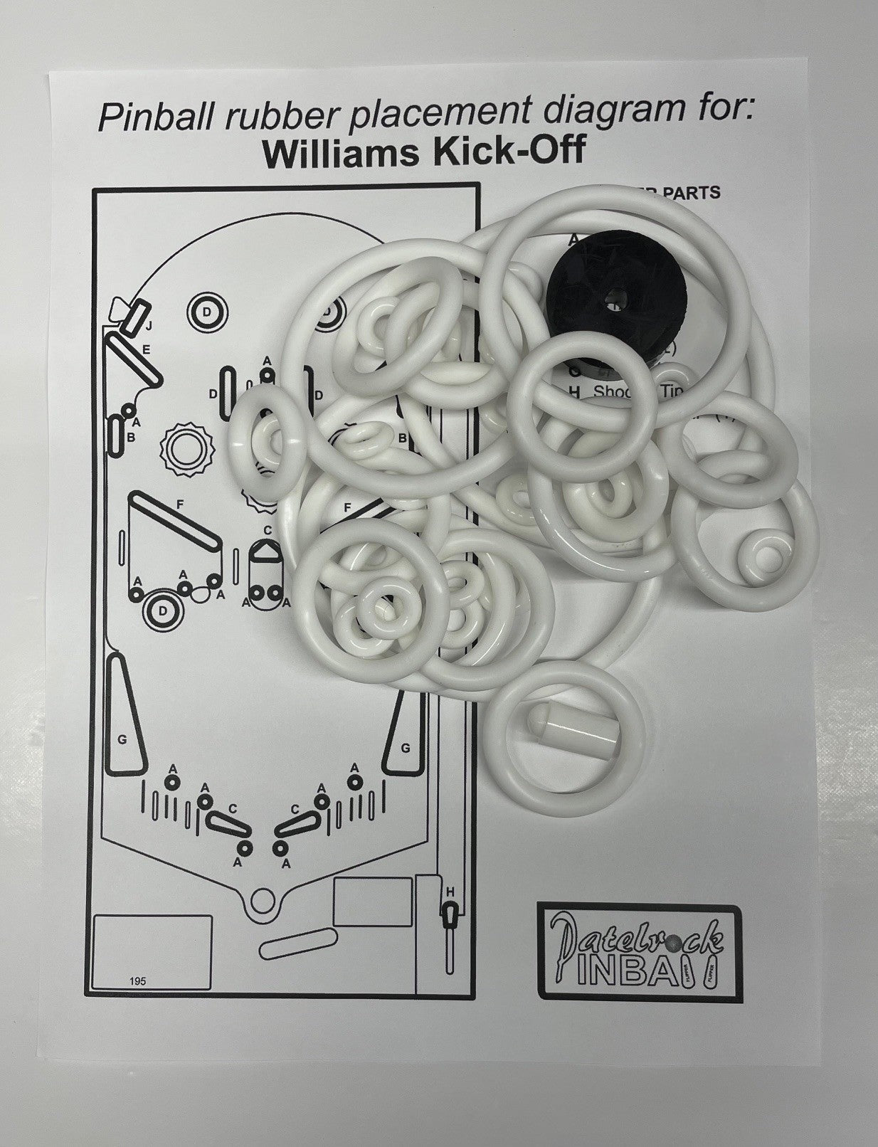 Williams Kick-Off Pinball Machine Rubber Ring Kit