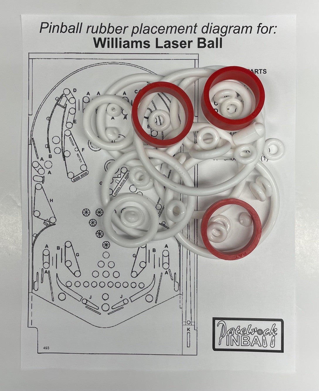 Williams Laser Ball Pinball Machine Maintenance Kit