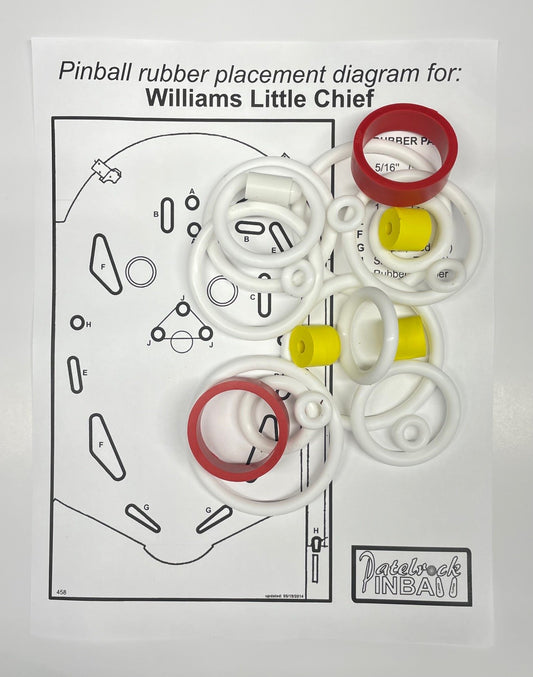 Williams Little Chief Pinball Machine Rubber Ring Kit