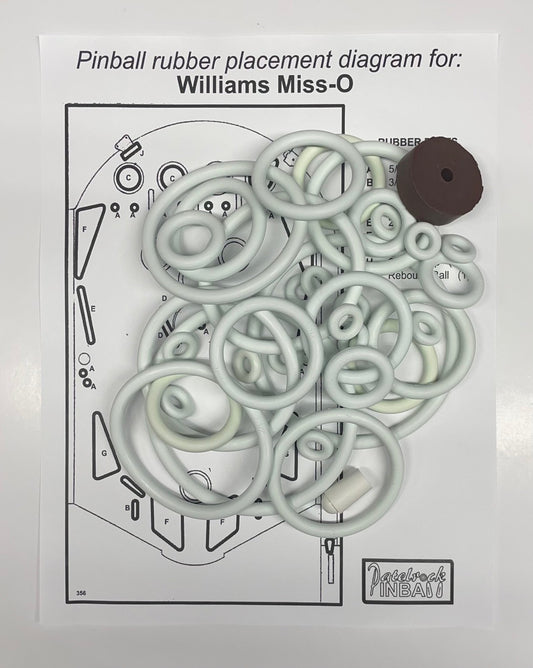 Williams Miss-O Pinball Machine Rubber Ring Kit