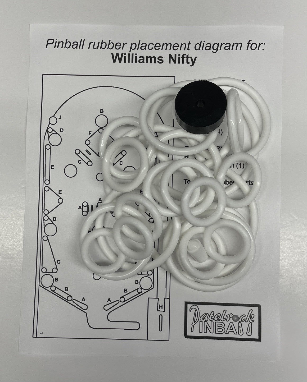 Williams Nifty Pinball Machine Rubber Ring Kit