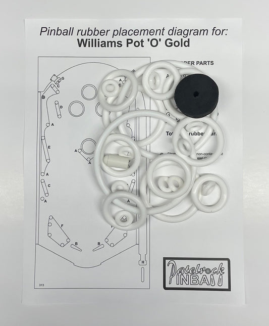 Williams Pot O Gold Pinball Machine Rubber Ring Kit