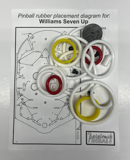 Williams Seven Up Pinball Machine Rubber Ring Kit