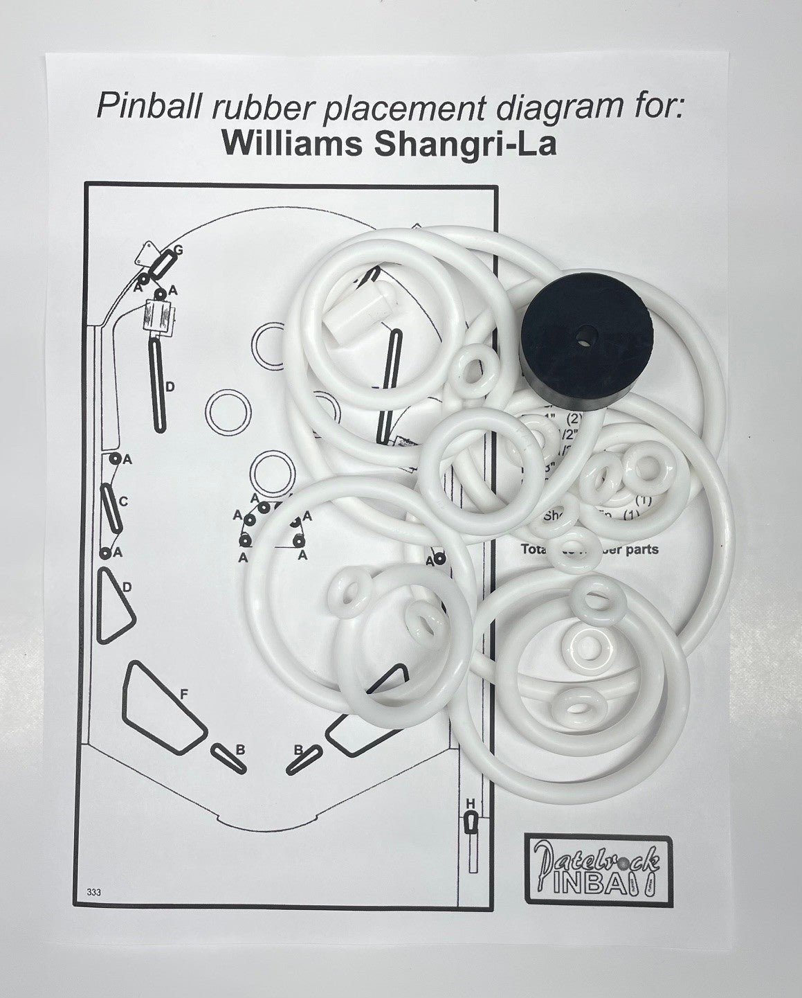 Williams Shangri-La Pinball Machine Maintenance Kit