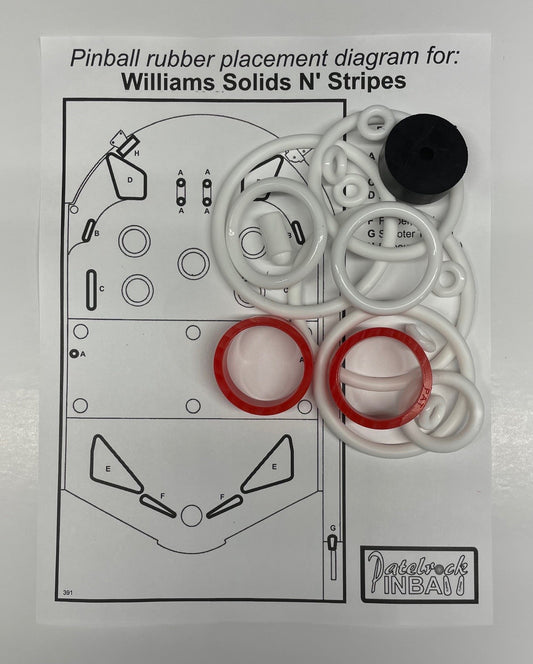Williams Solids N Stripes Pinball Machine Maintenance Kit