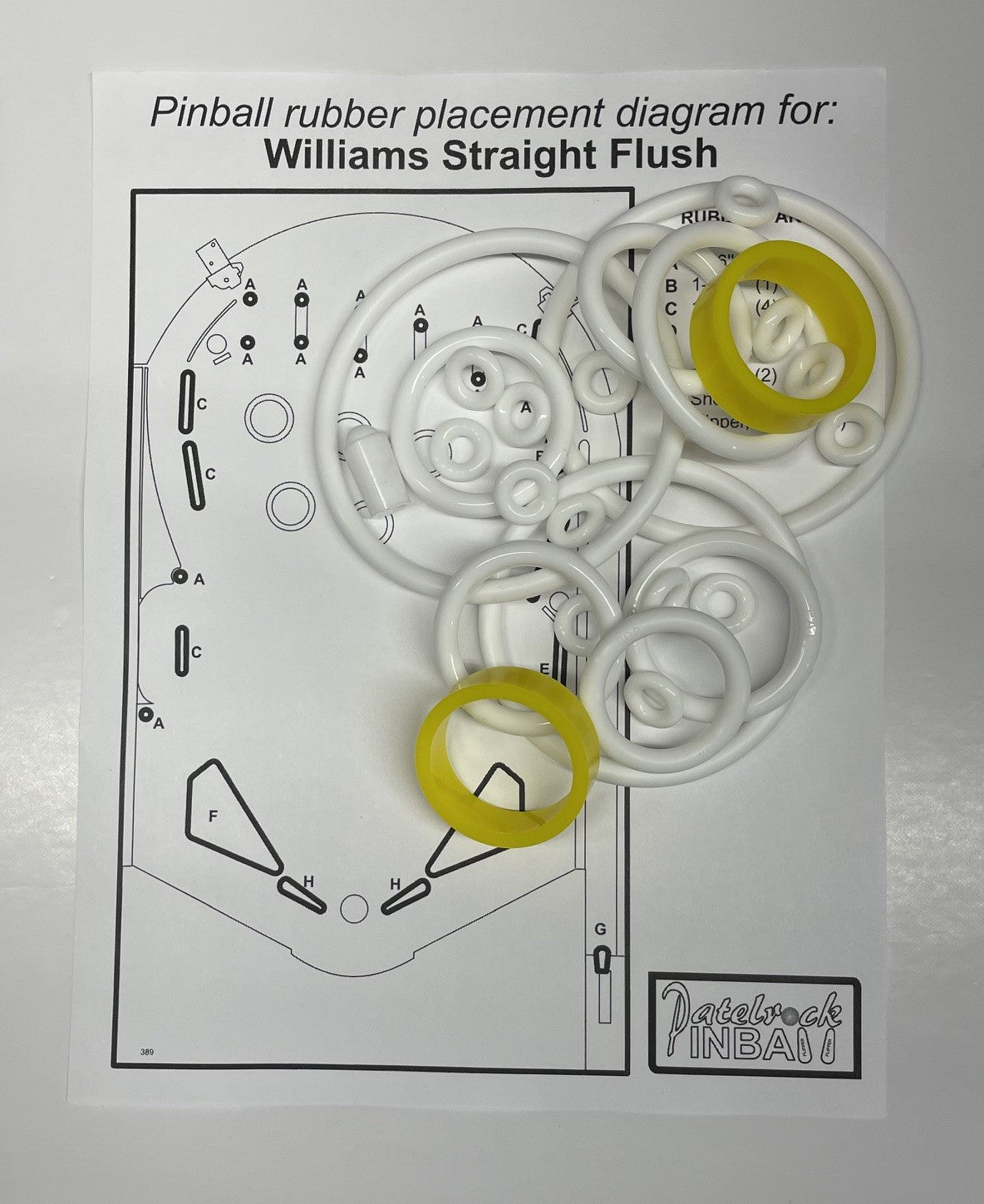 Williams Straight Flush Pinball Machine Maintenance Kit