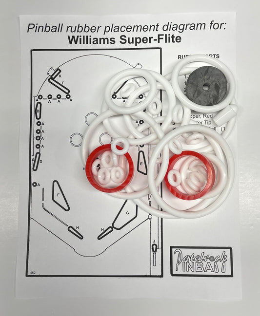 Williams Super Flite Pinball Machine Rubber Ring Kit