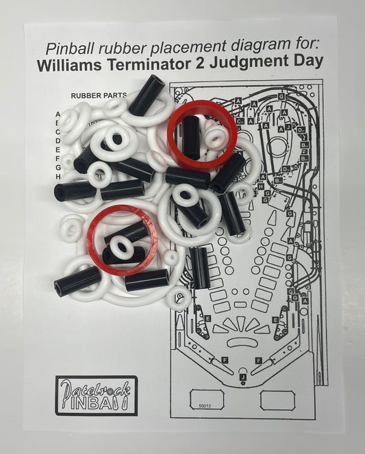 Williams Terminator 2 Pinball Machine Rubber Ring Kit