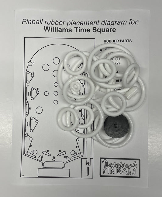 Williams Times Square Pinball Machine Rubber Ring Kit