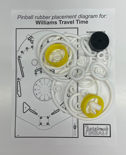 Williams Travel Time Pinball Machine Rubber Ring Kit