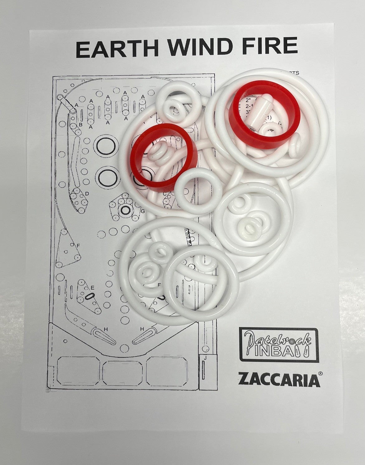 Zaccaria Earth Wind Fire Pinball Machine Maintenance Kit