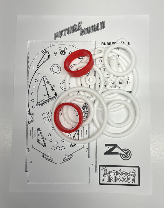 Zaccaria Future World Pinball Machine Rubber Ring Kit