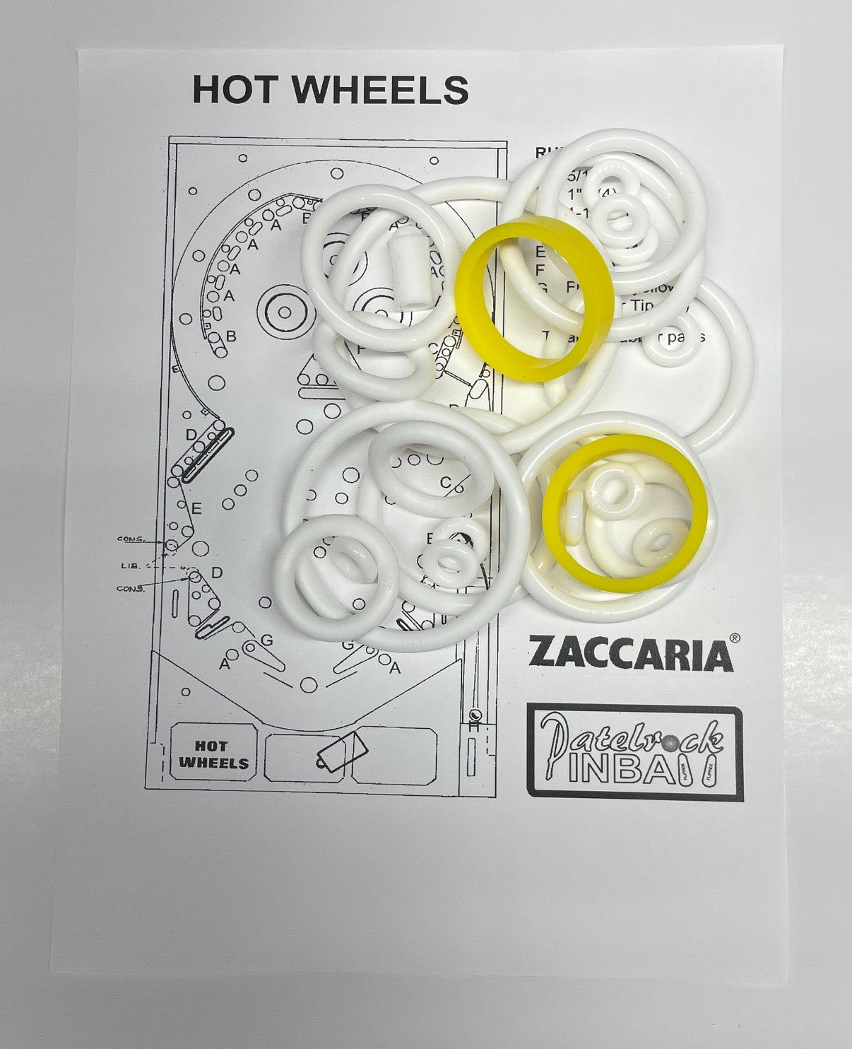 Zaccaria Hot Wheels Pinball Machine Maintenance Kit