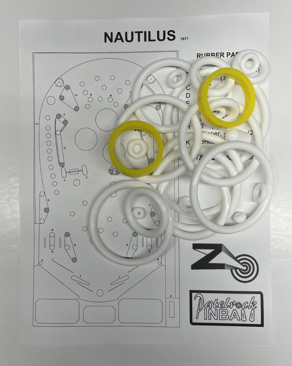 Zaccaria Nautilus Pinball Machine Maintenance Kit
