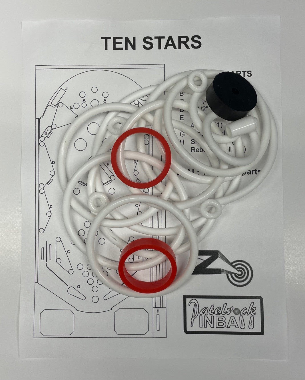Zaccaria Ten Stars Pinball Machine Maintenance Kit