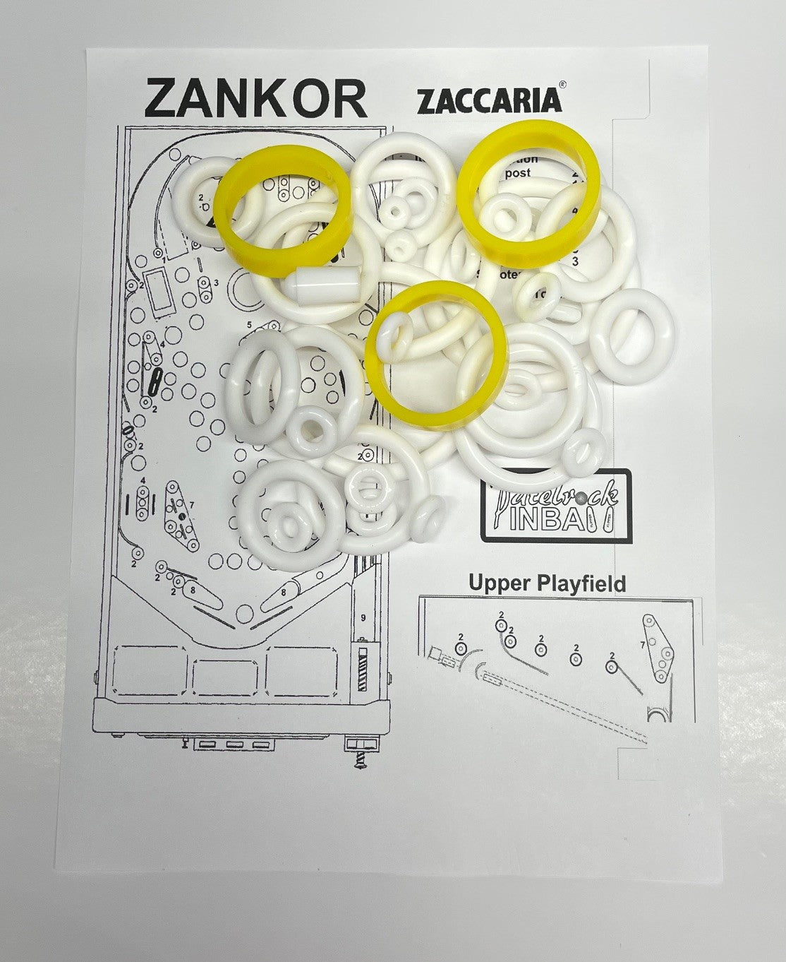 Zaccaria Zankor Pinball Machine Rubber Ring Kit
