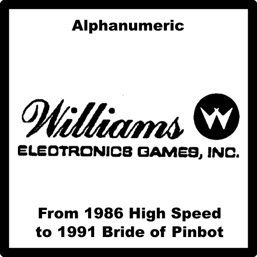 Williams Alphanumeric
