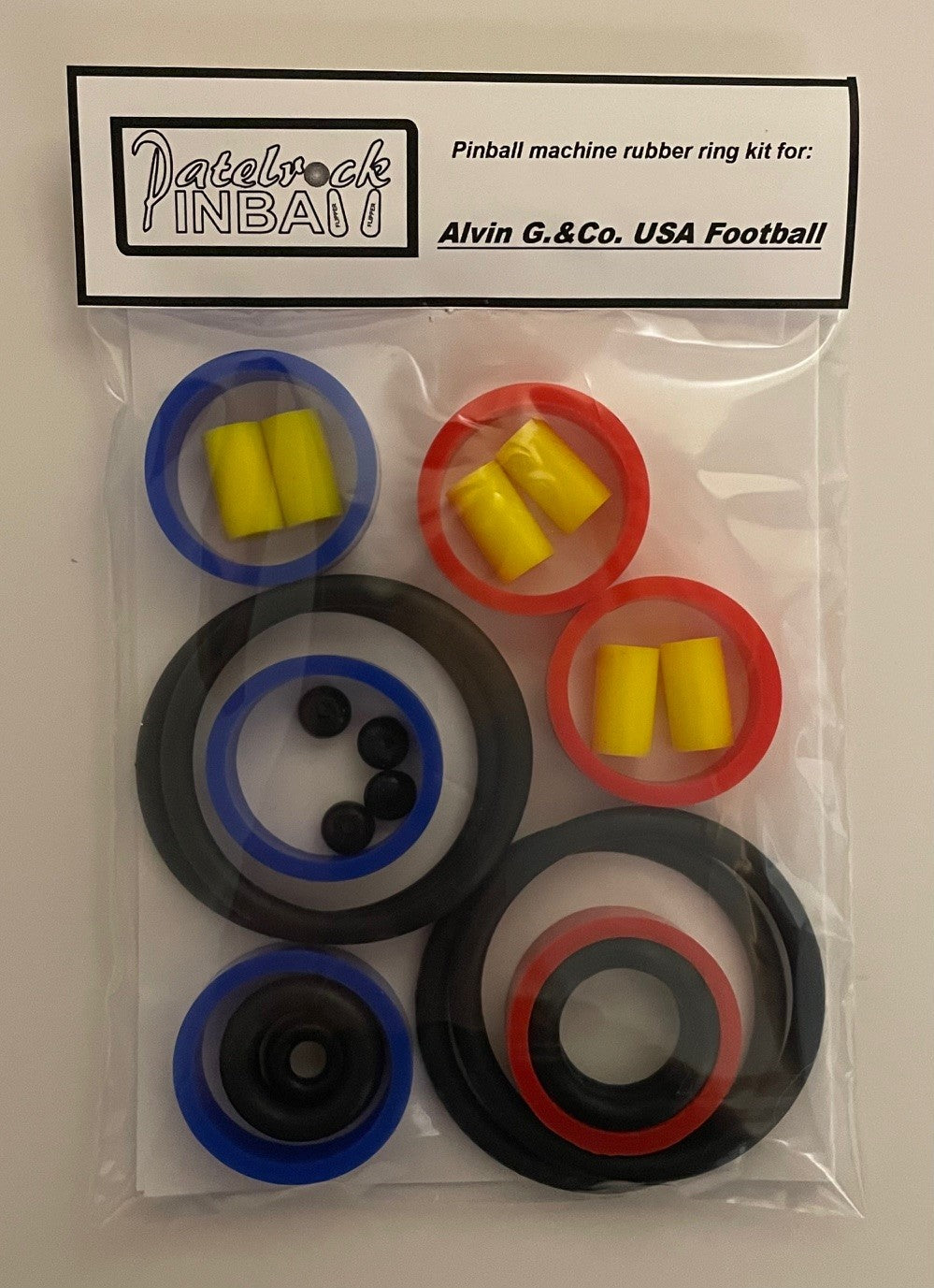 Alvin G.&CO. USA Football Pinball Machine Rubber Ring Kit