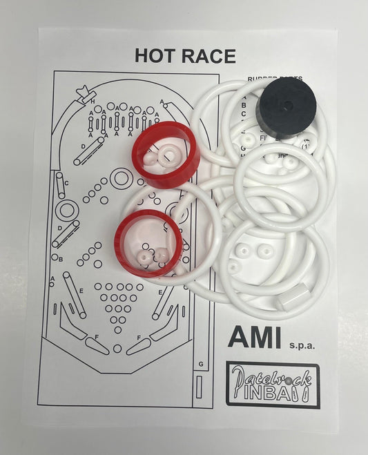 AMI Hot Race Pinball Machine Rubber Ring Kit