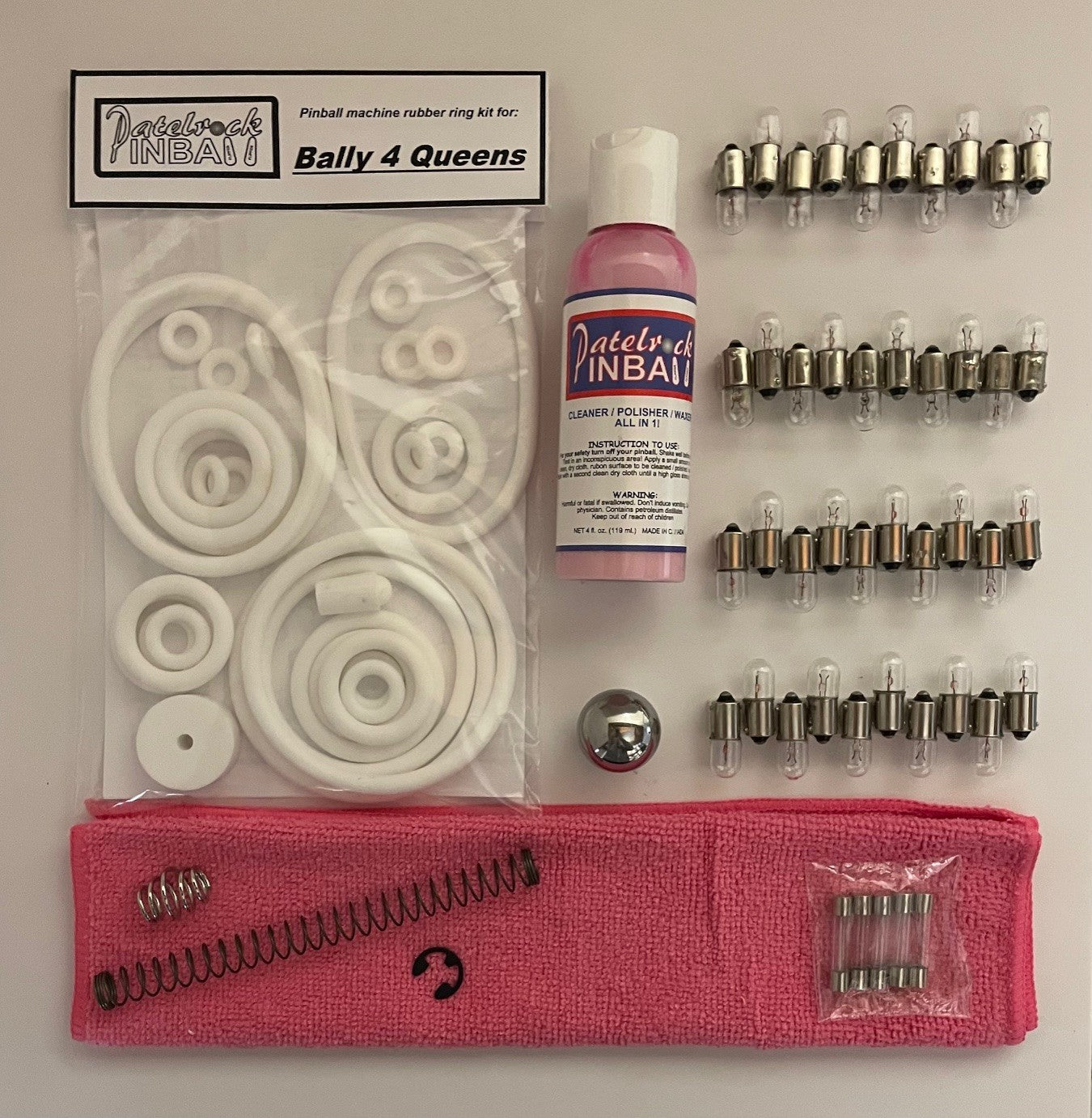 Bally 4 Queens Pinball Machine Maintenance Kit