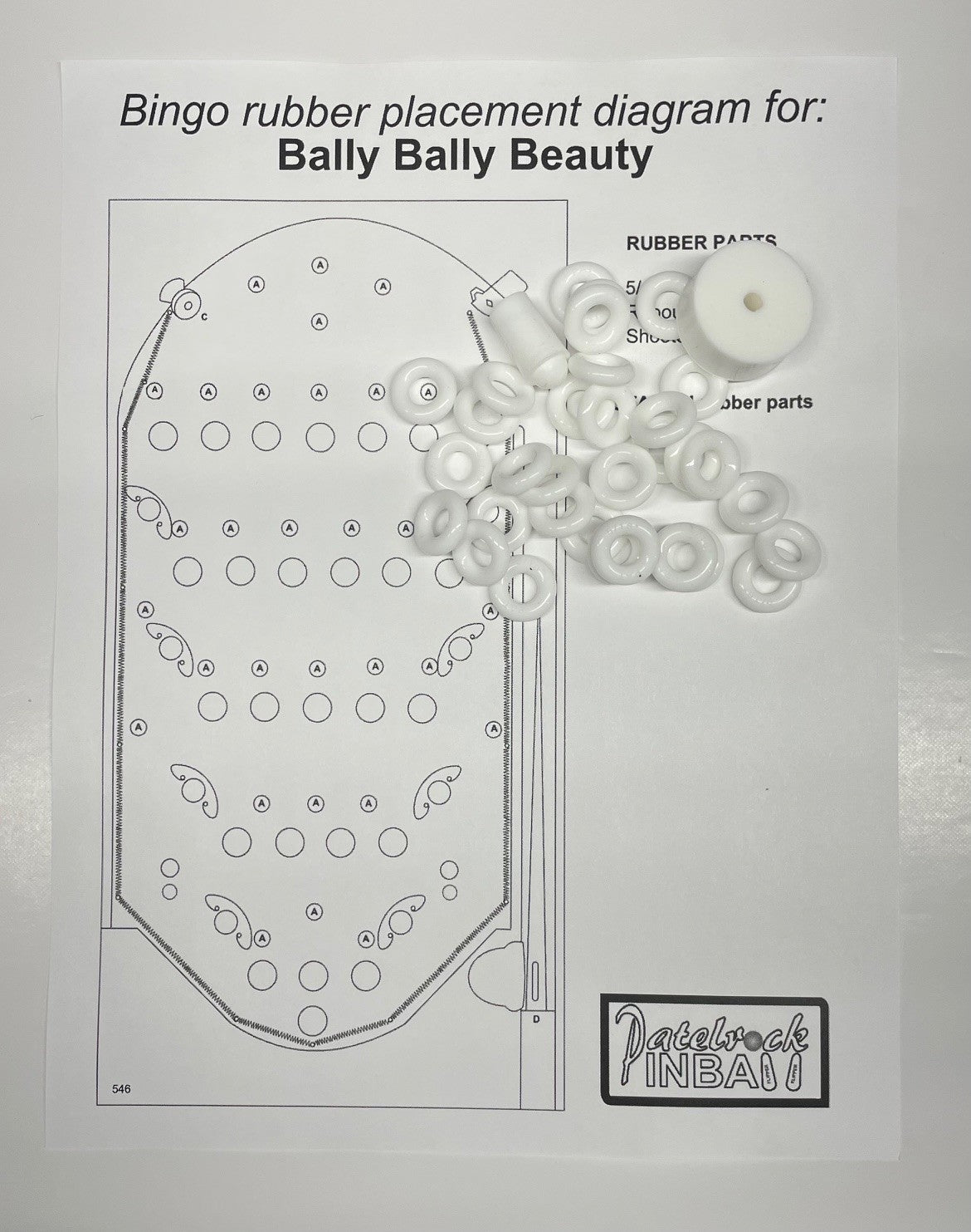 Bally Bally Beauty Bingo Machine Rubber Ring Kit
