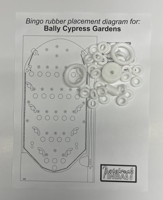 Bally Cypress Gardens Bingo Machine Rubber Ring Kit
