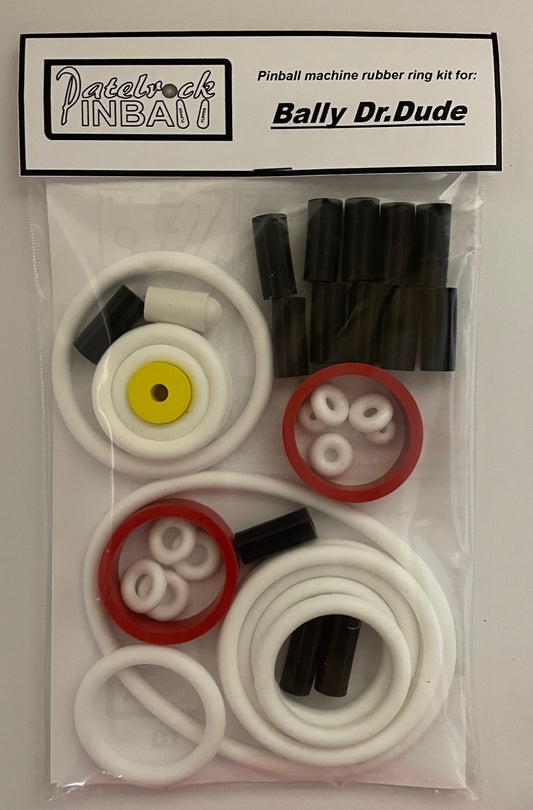 Bally Dr Dude and His Excellent Ray Pinball Machine Rubber Ring Kit