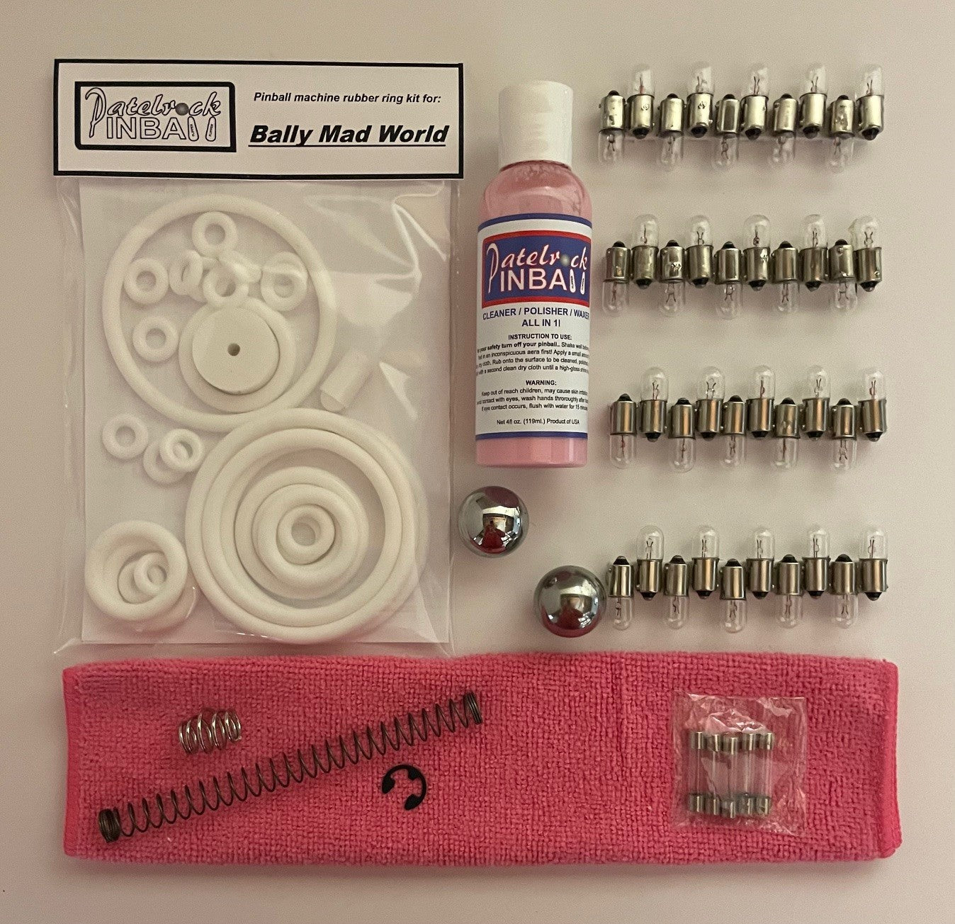 Bally Mad World Pinball Machine Maintenance Kit