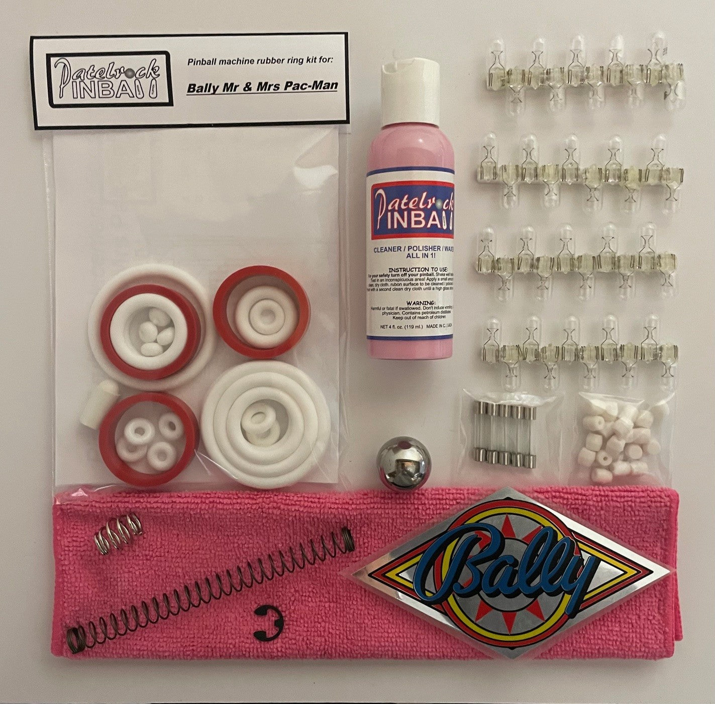 Bally Mr. & Mrs. Pac-Man Pinball Machine Maintenance Kit