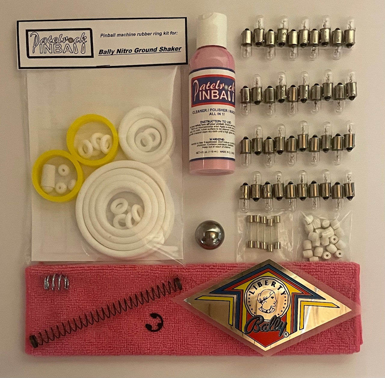 Bally Nitro Ground Shaker Pinball Machine Maintenance Kit