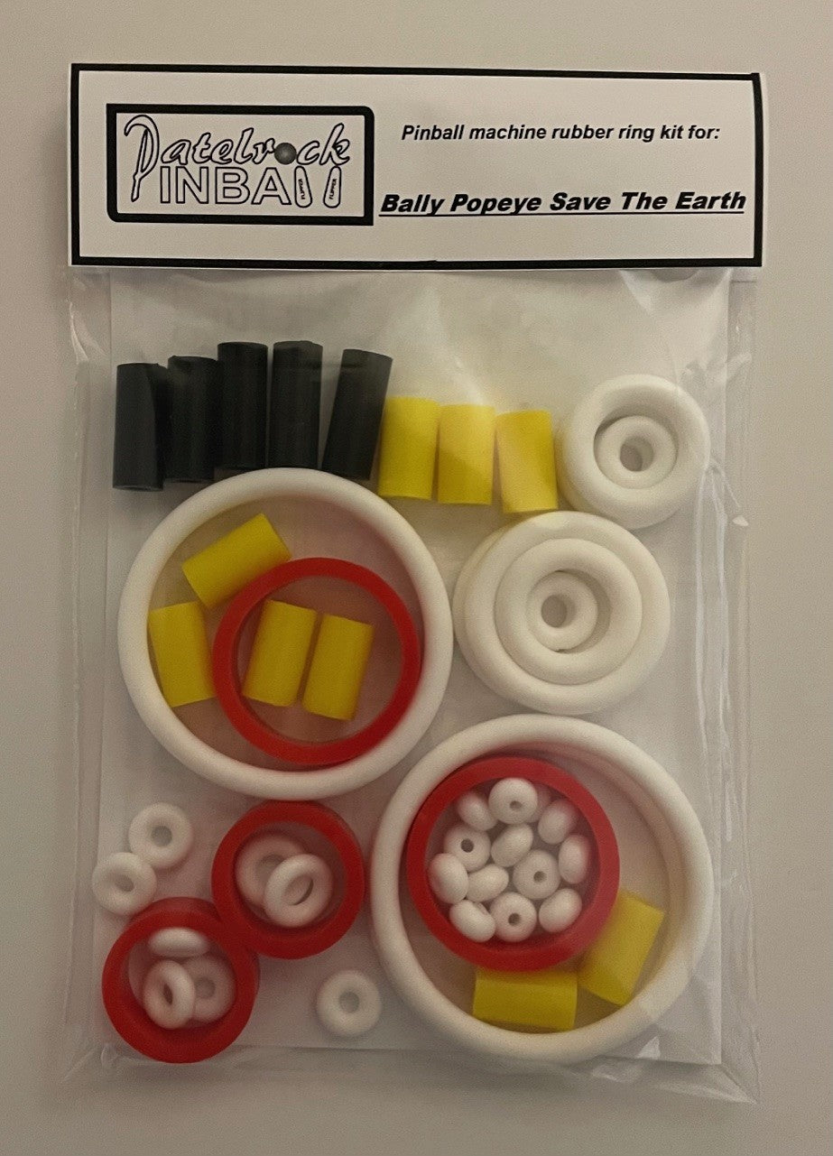 Bally Popeye Saves the Earth Pinball Machine Rubber Ring Kit