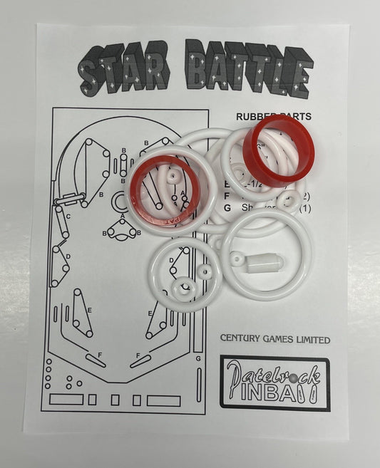 Century Games Limited Star Battle Pinball Machine Rubber Ring Kit