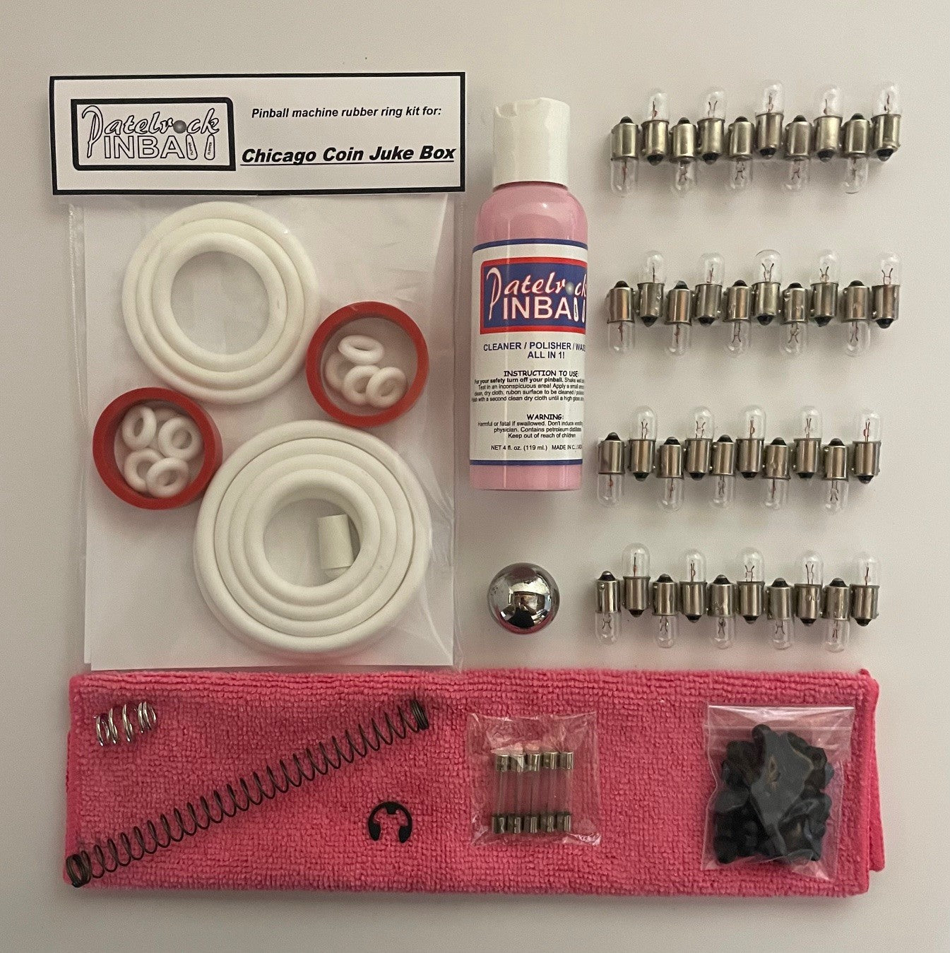 Chicago Coin Juke Box Pinball Machine Maintenance Kit