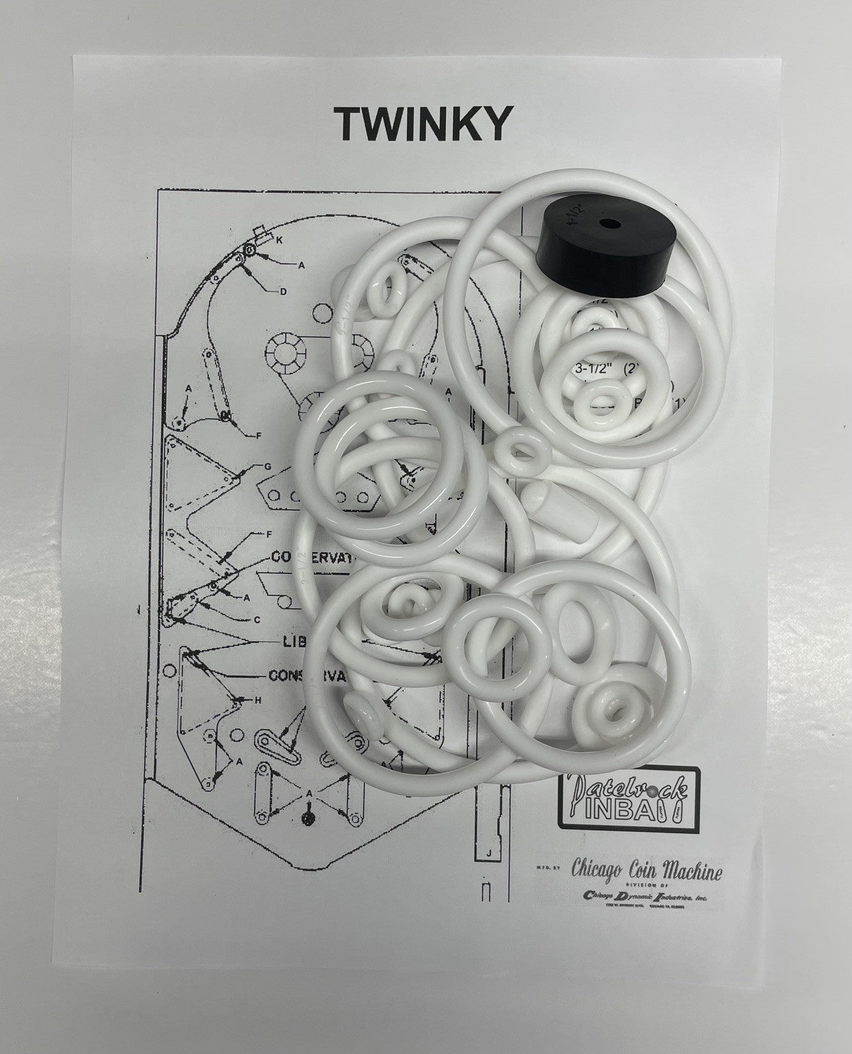 Chicago Coin Twinky Pinball Machine Maintenance Kit
