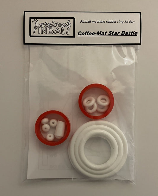 Coffee-Mat Star Battle Pinball Machine Rubber Ring Kit