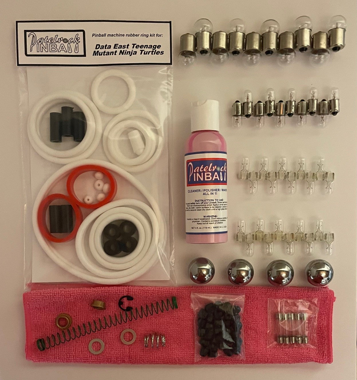 Data East Teenage Mutant Ninja Turtles Pinball Machine Maintenance Kit