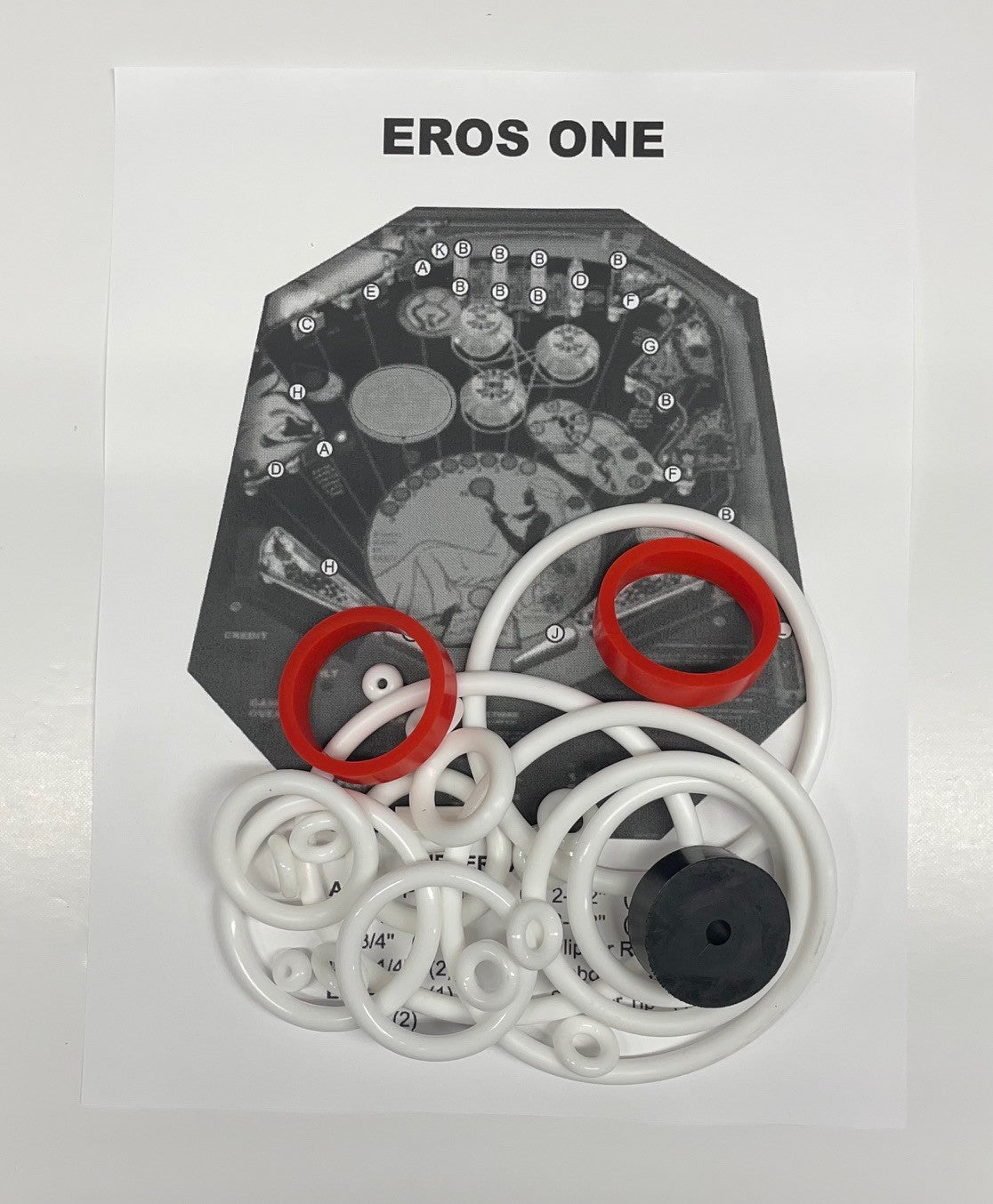 Fascination Eros One Pinball Machine Rubber Ring Kit